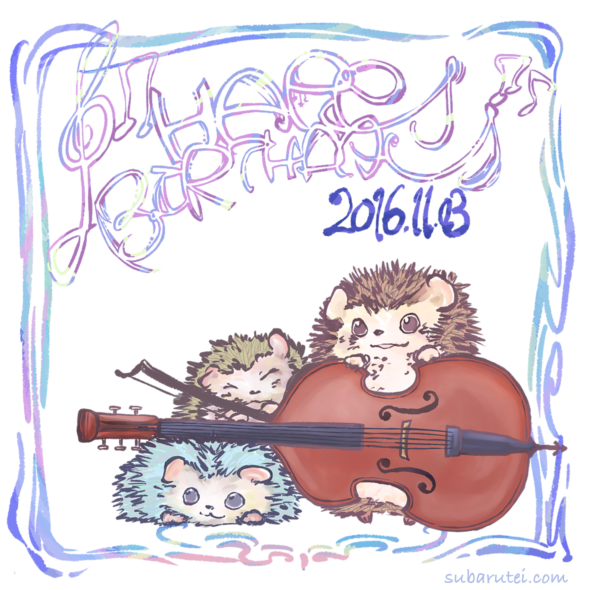 イラスト・happybirthday